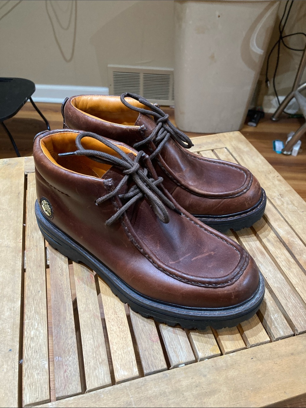 Timberland Men's Baluster Chukka Brown Leather Shoes Size 9M